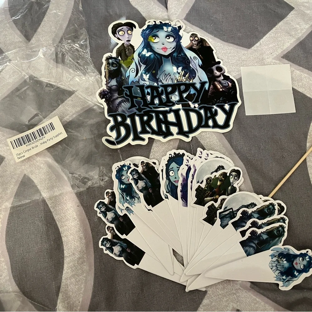 Corpse Bride Birthday Cake Toppers